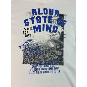 Grayson Threads Kids Aloha State Of Mind Graphic Tee Size‎ M(8) White Soft